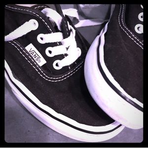 Kids Black Vans size 3